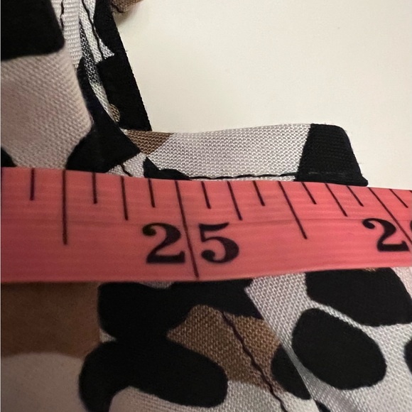 Loralette women’s animal print blouse NWT size 3XL ruffled sleeve tie bow back - Picture 8 of 8